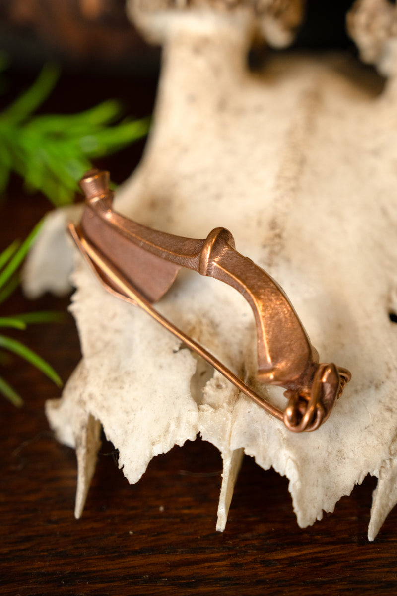 Trompetfibula 1ste-4e eeuw, brons