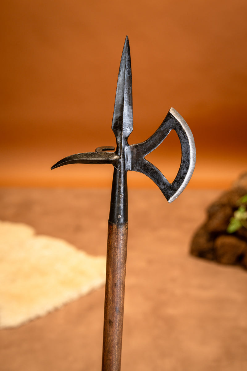 hache d'armes du 15e siècle, semi-tranchant 