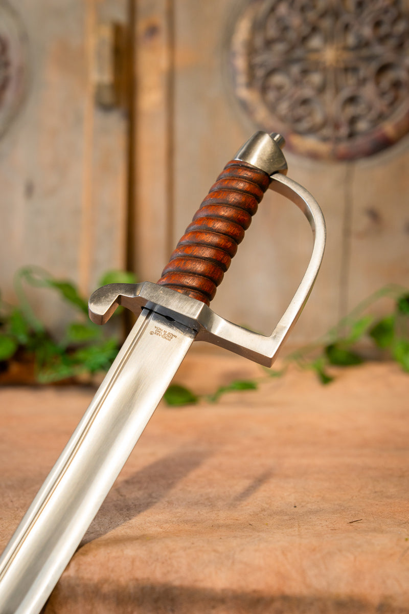 Officierssabel Zevenjarige Oorlog Amerikaanse Revolutie, semi-scherp