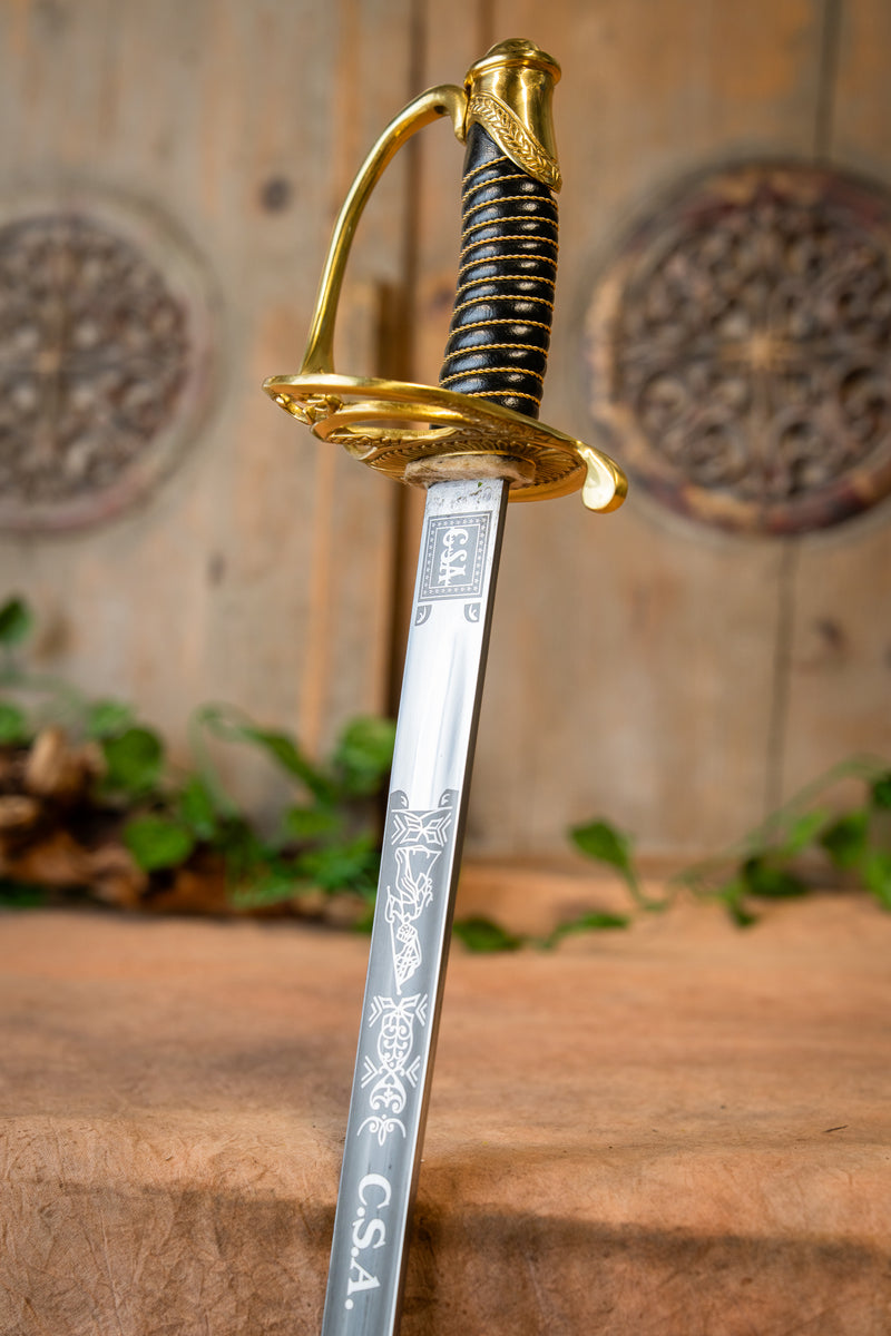 Amerikaanse Burgeroorlog sabel Confederatie, semi-scherp