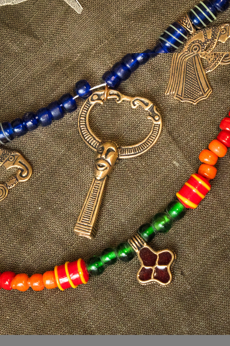 Glaskralen, 10 stuks, blauw