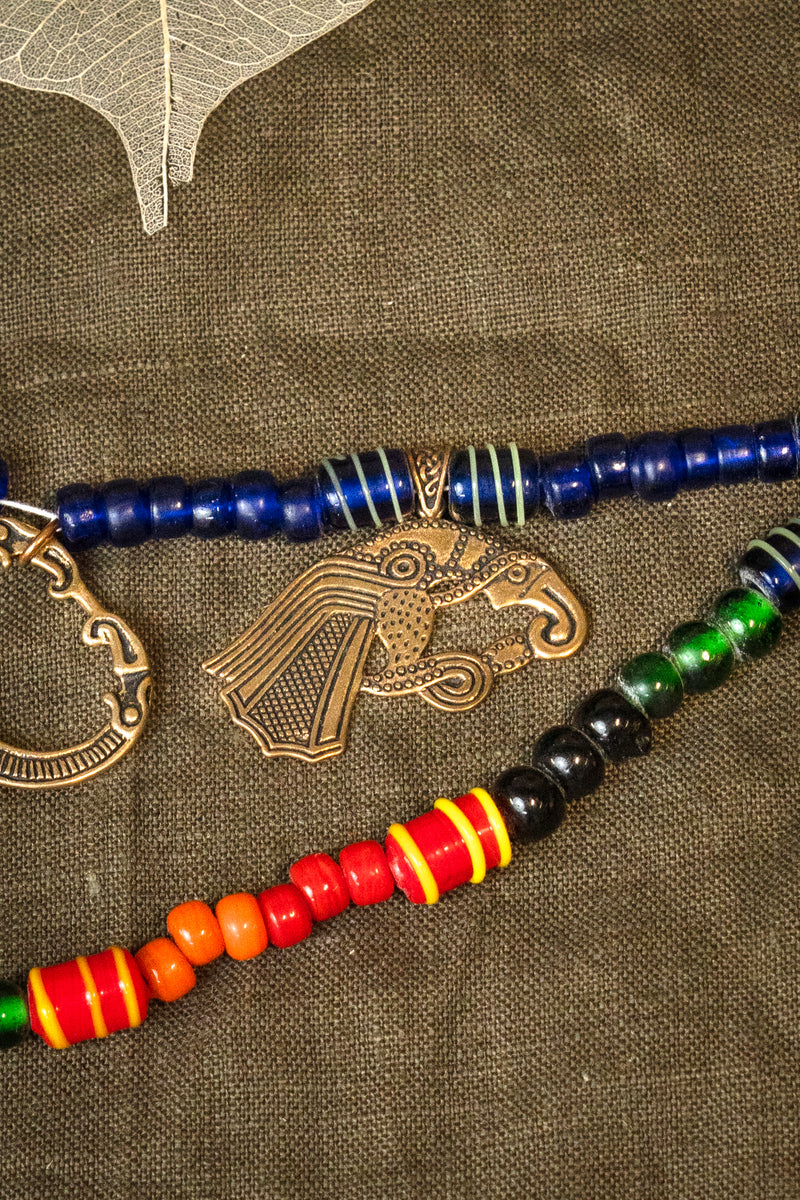 Cuentas de vidrio, 10 piezas, naranja 