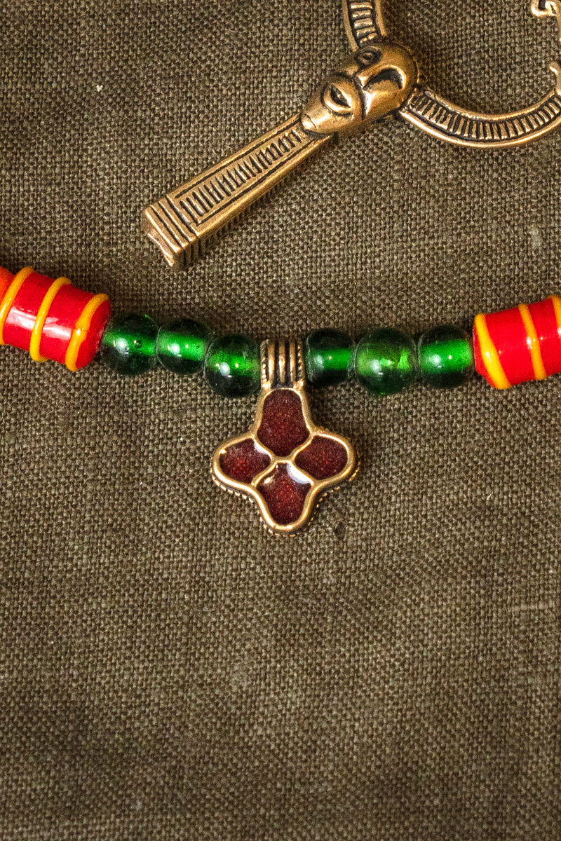 Glaskralen, groen, 10 stuks