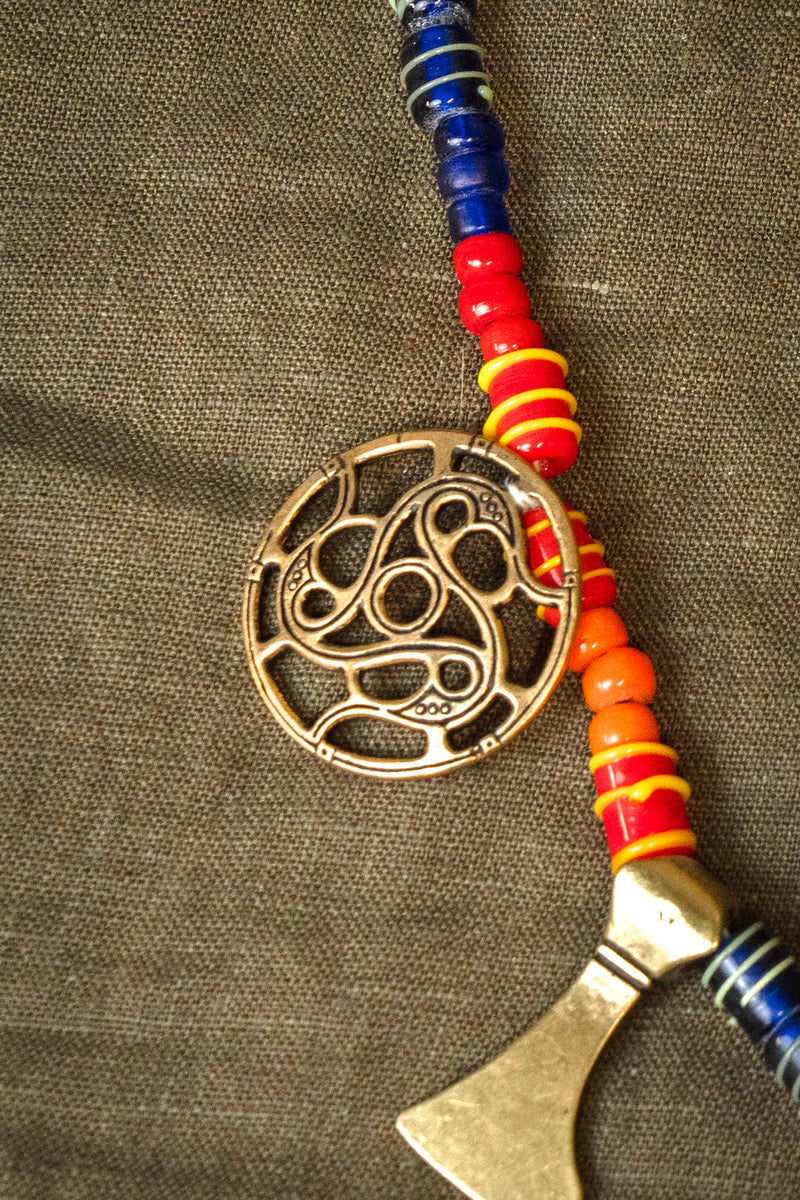 Cuentas de vidrio, 10 piezas, naranja 