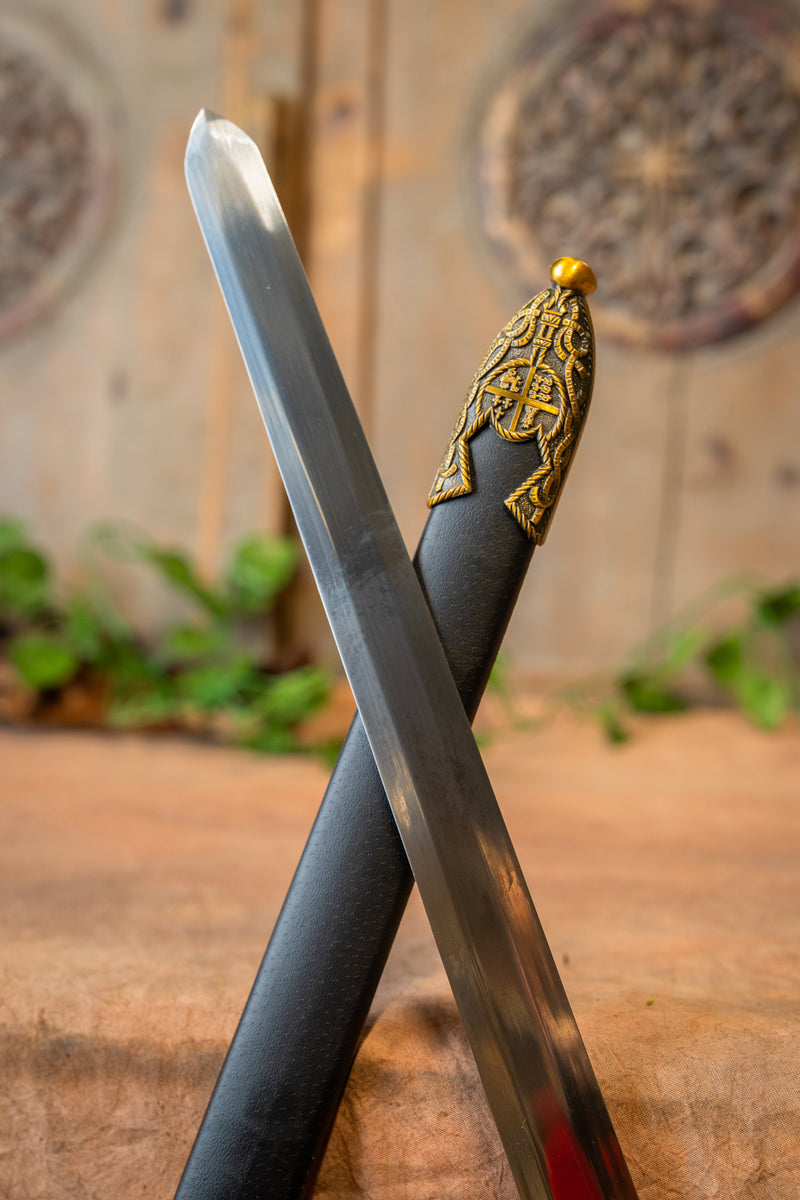 Charles V épée avec fourreau, semi-affûté 