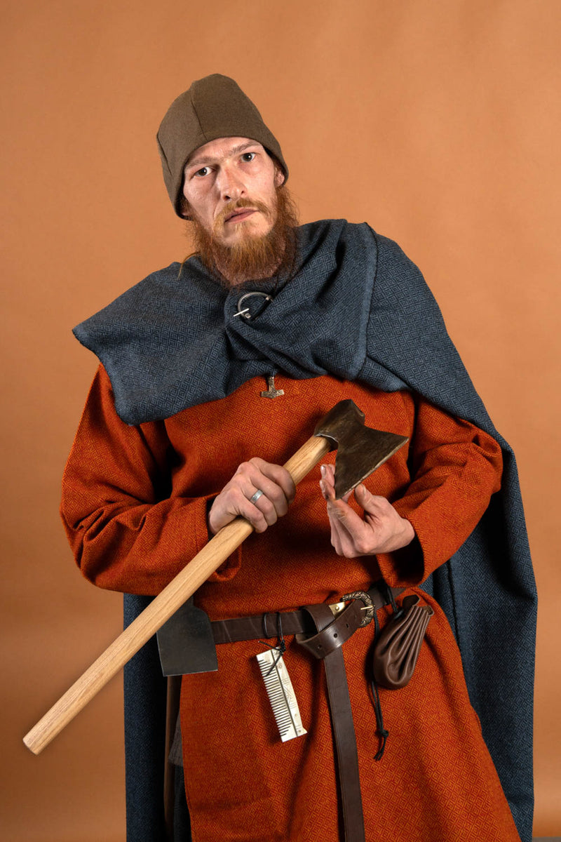 Mjuk läderpåse, mörkbrun 