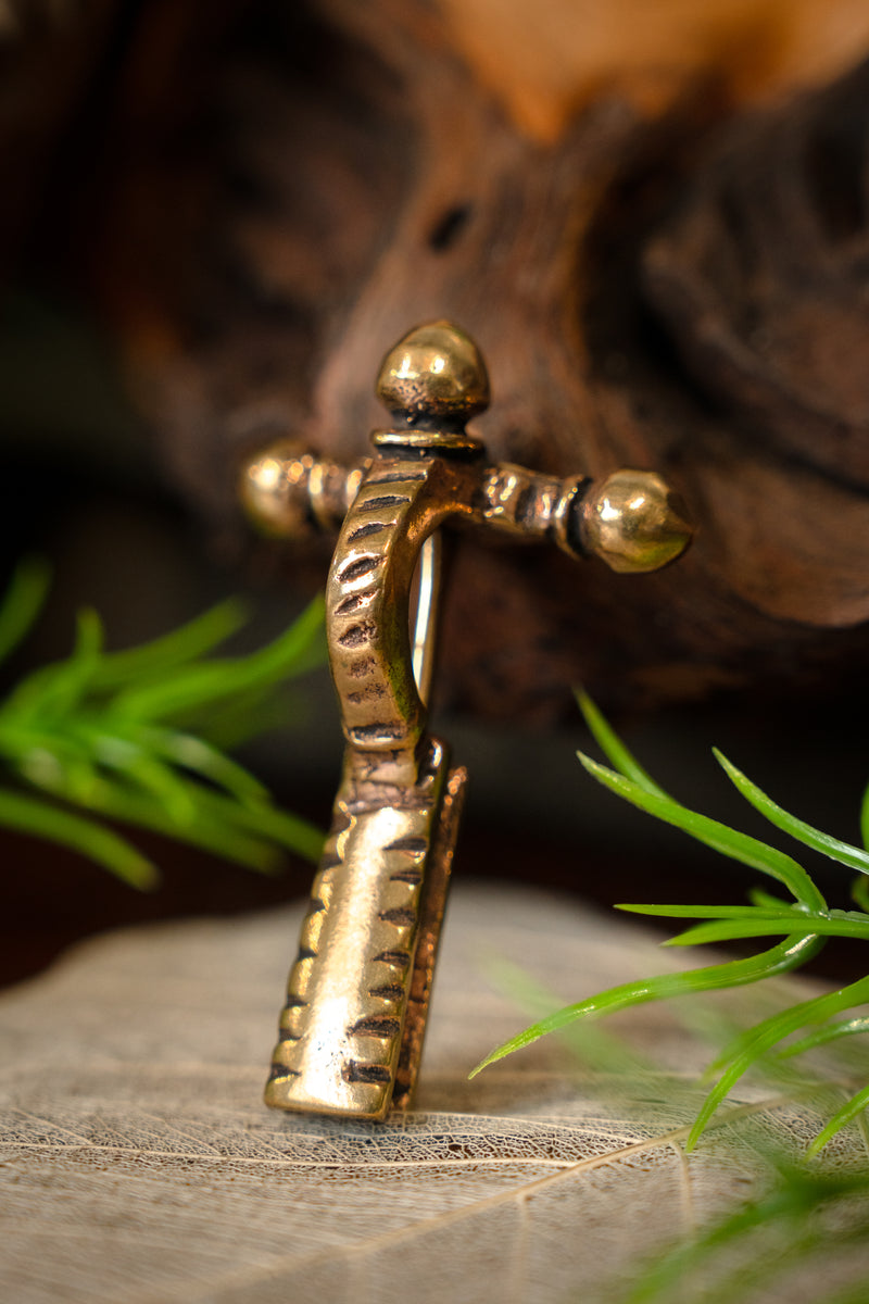 2e eeuwse Romano-Germaanse fibula, messing