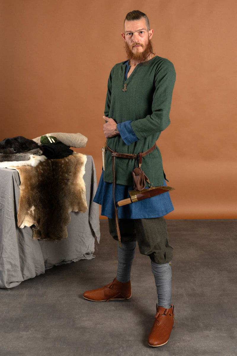 Viking seax Thingvellir, damascus steel, semi-sharp