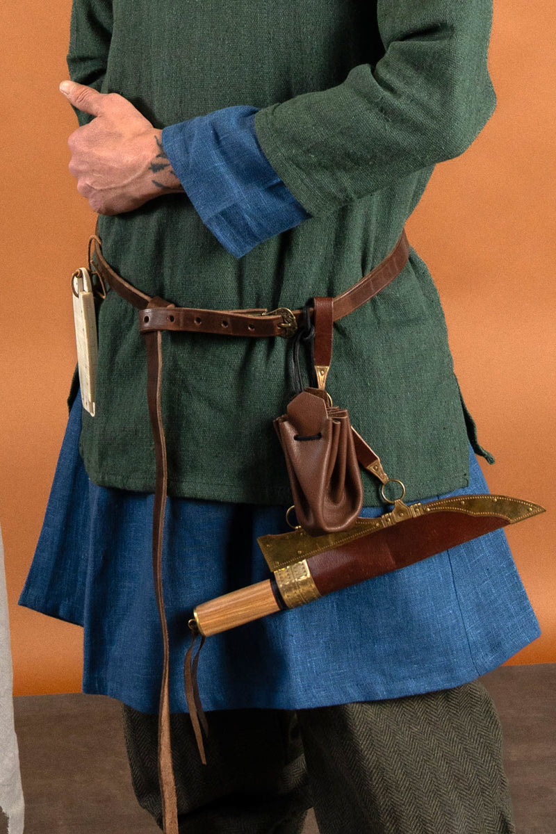 Viking seax Thingvellir, damascus steel, semi-sharp