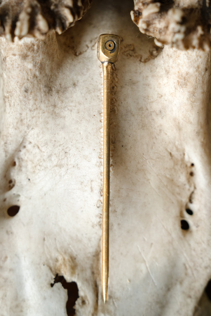 Angelsaksische sluierpin Staffordshire, messing