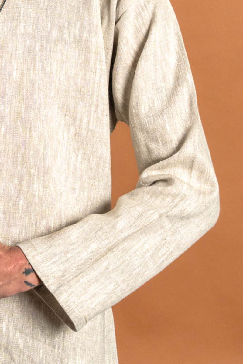 Viking tuniek Eirik, linnen, naturel