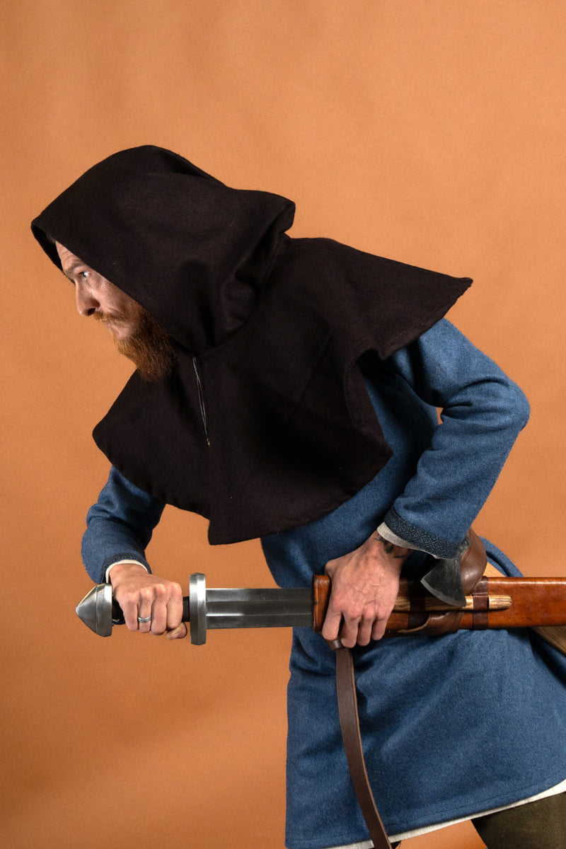 Kapuze Cucullus, Wollmischung, braun 