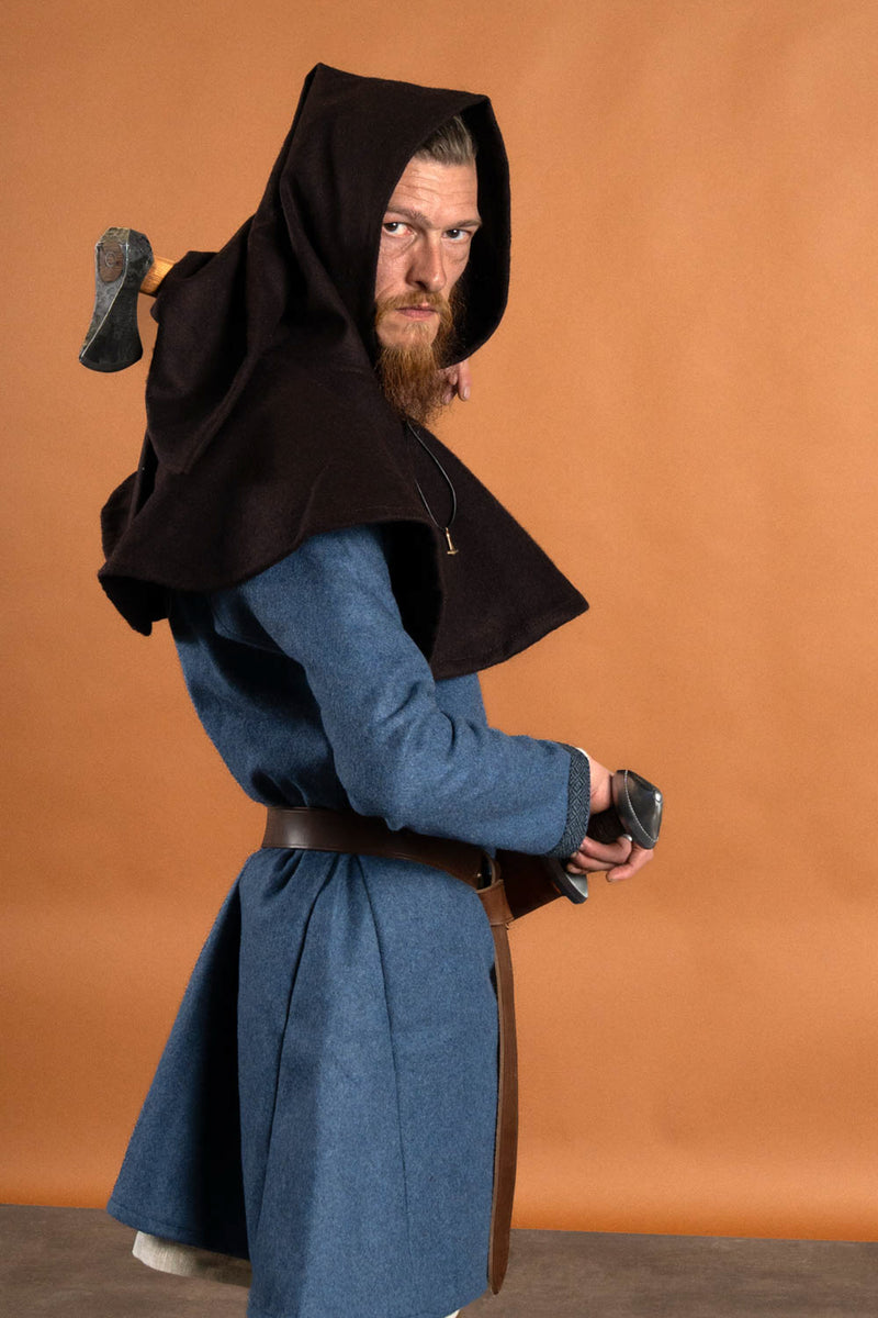 Kapuze Cucullus, Wollmischung, braun 