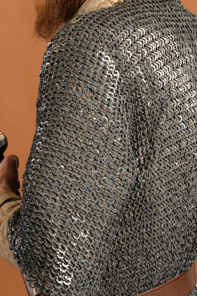 Haubergeon, misto, anelli piatti, rivetti rotondi 8 mm 