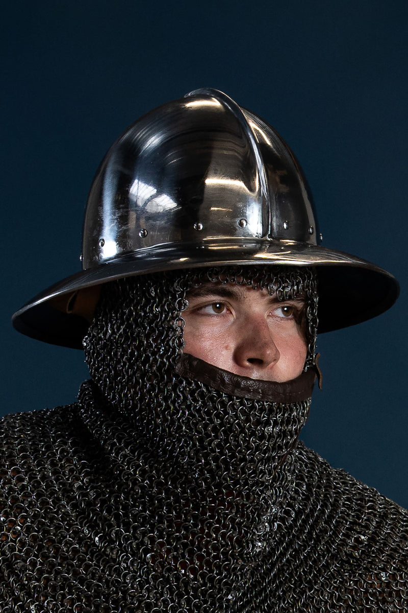 Ketelhoed 14e-15e eeuws, 2 mm (battle-ready)