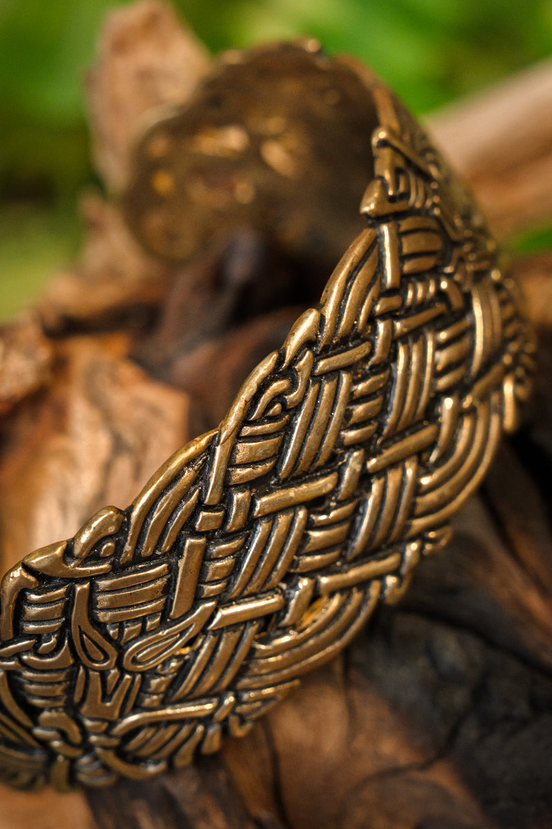 Brede Oud-Ierse armband, brons