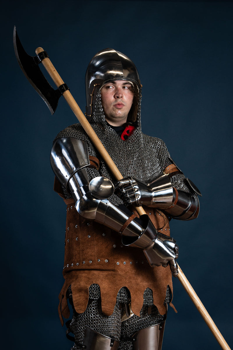 14e eeuwse vambraces, armstukken, 1.6 mm