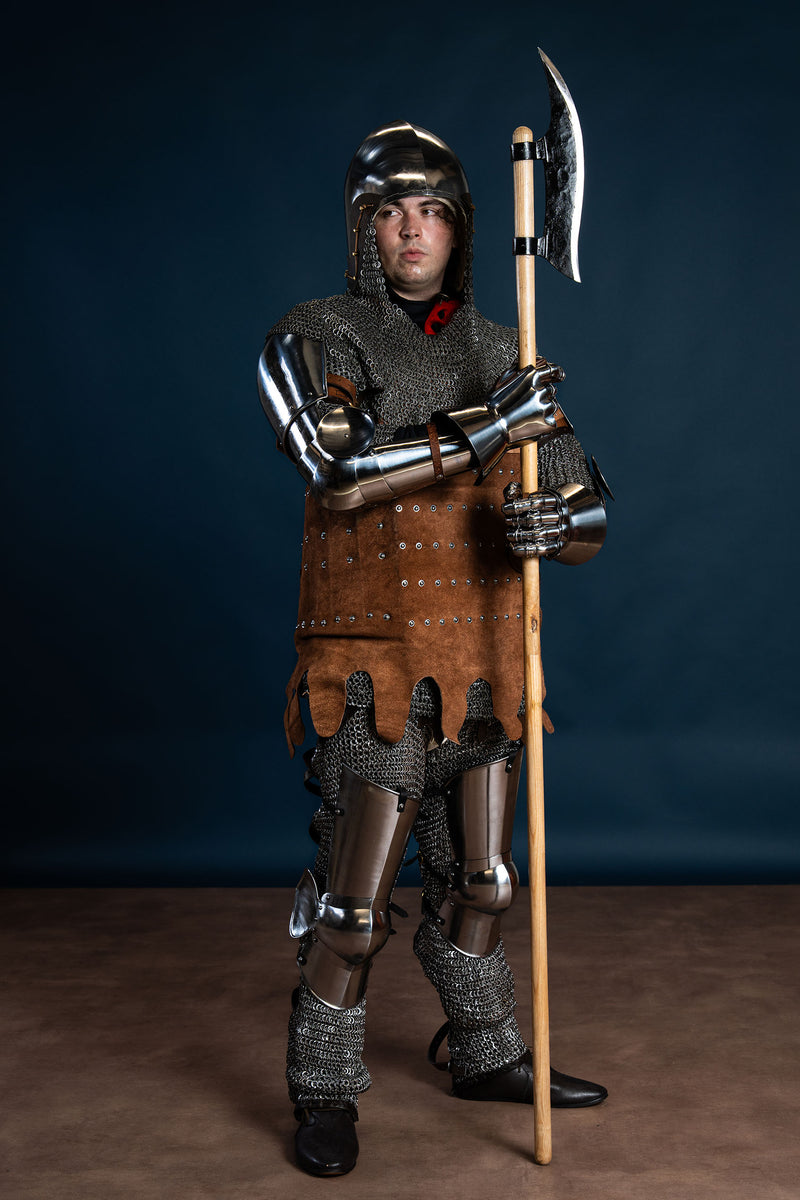 14e eeuwse vambraces, armstukken, 1.6 mm