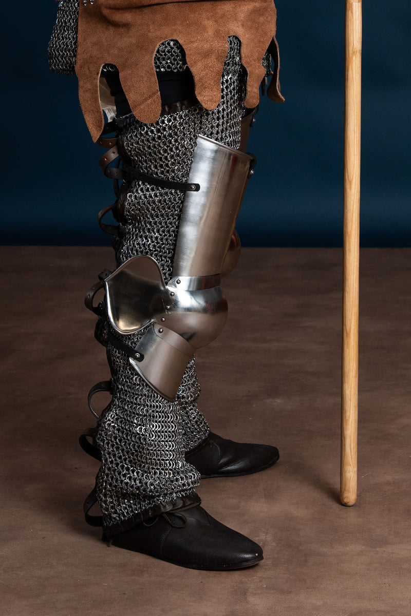 Maliën Chausses, flache Ringe, runde Nieten, 9mm