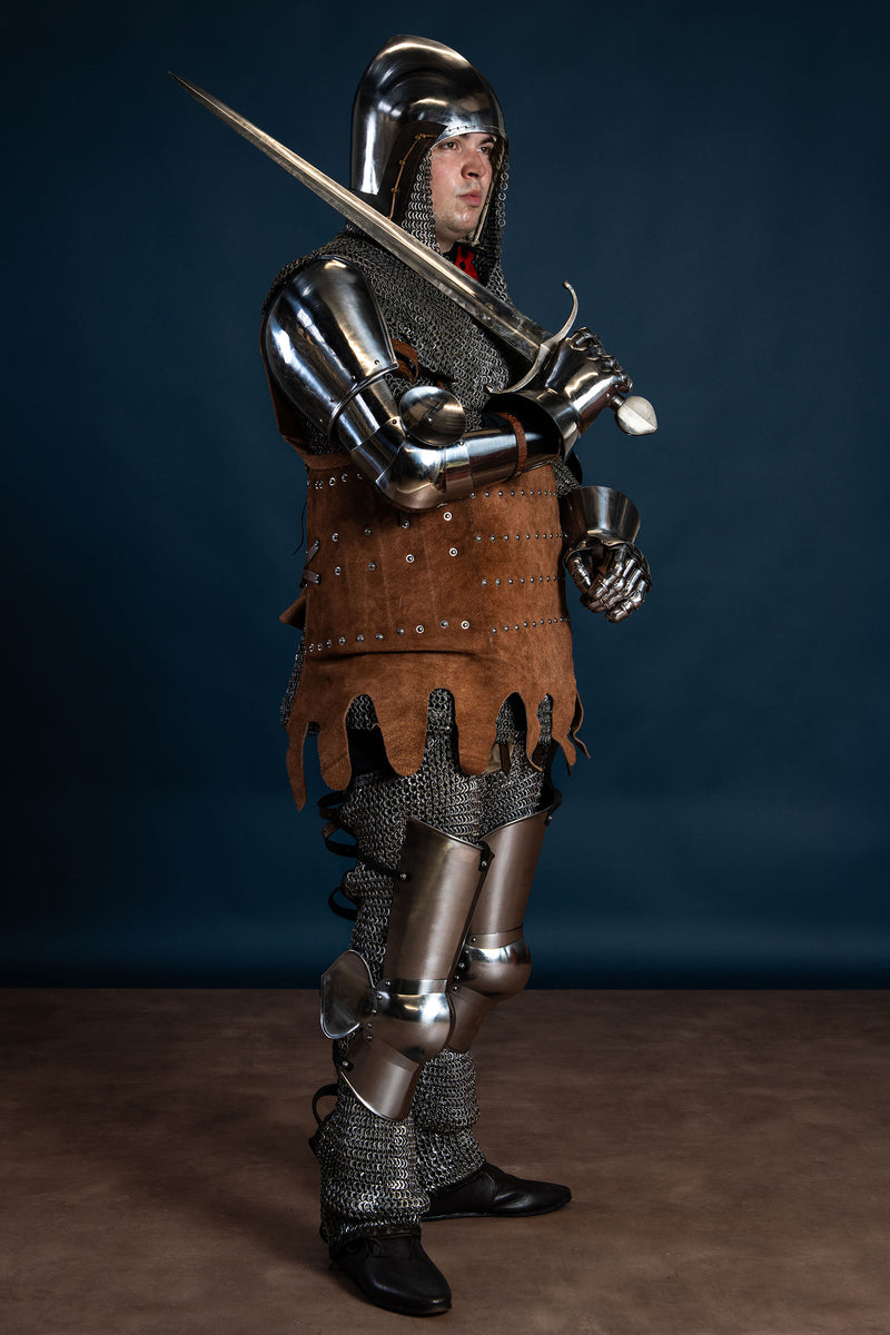 14e eeuwse vambraces, armstukken, 1.6 mm