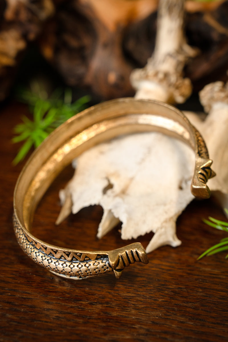 10. Jahrhundert Rusvik Armband, Bronze 