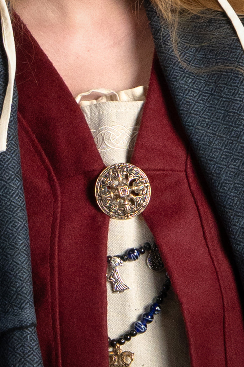 Viking schijffibula Borrestijl, brons