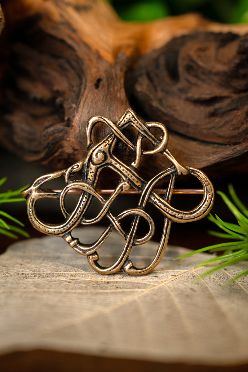 Vikingbroche Trollaskogur, bronze 