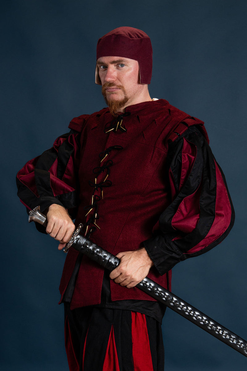 Renaissance muts Rafael, wolmix, rood