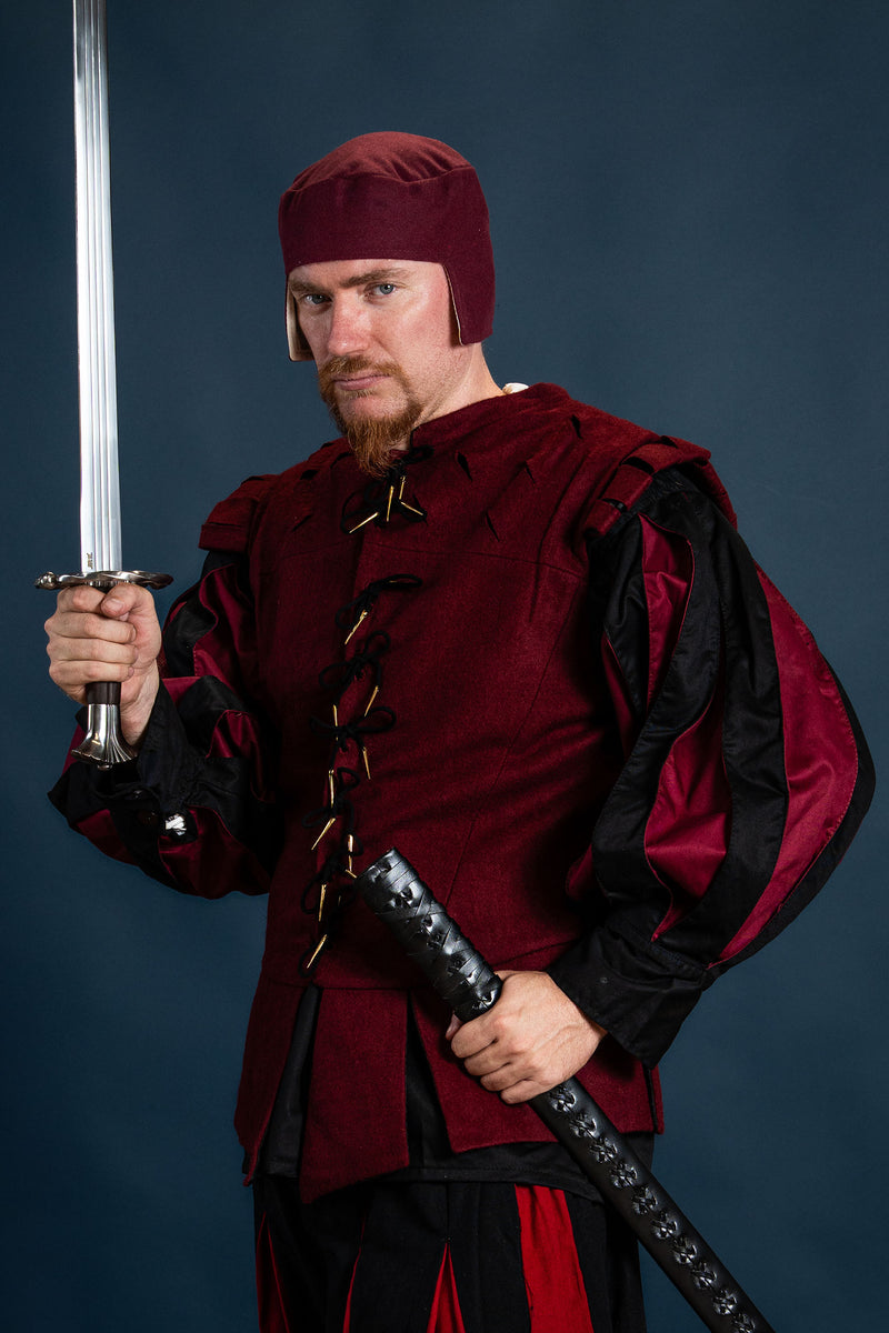 Renaissance muts Rafael, wolmix, rood