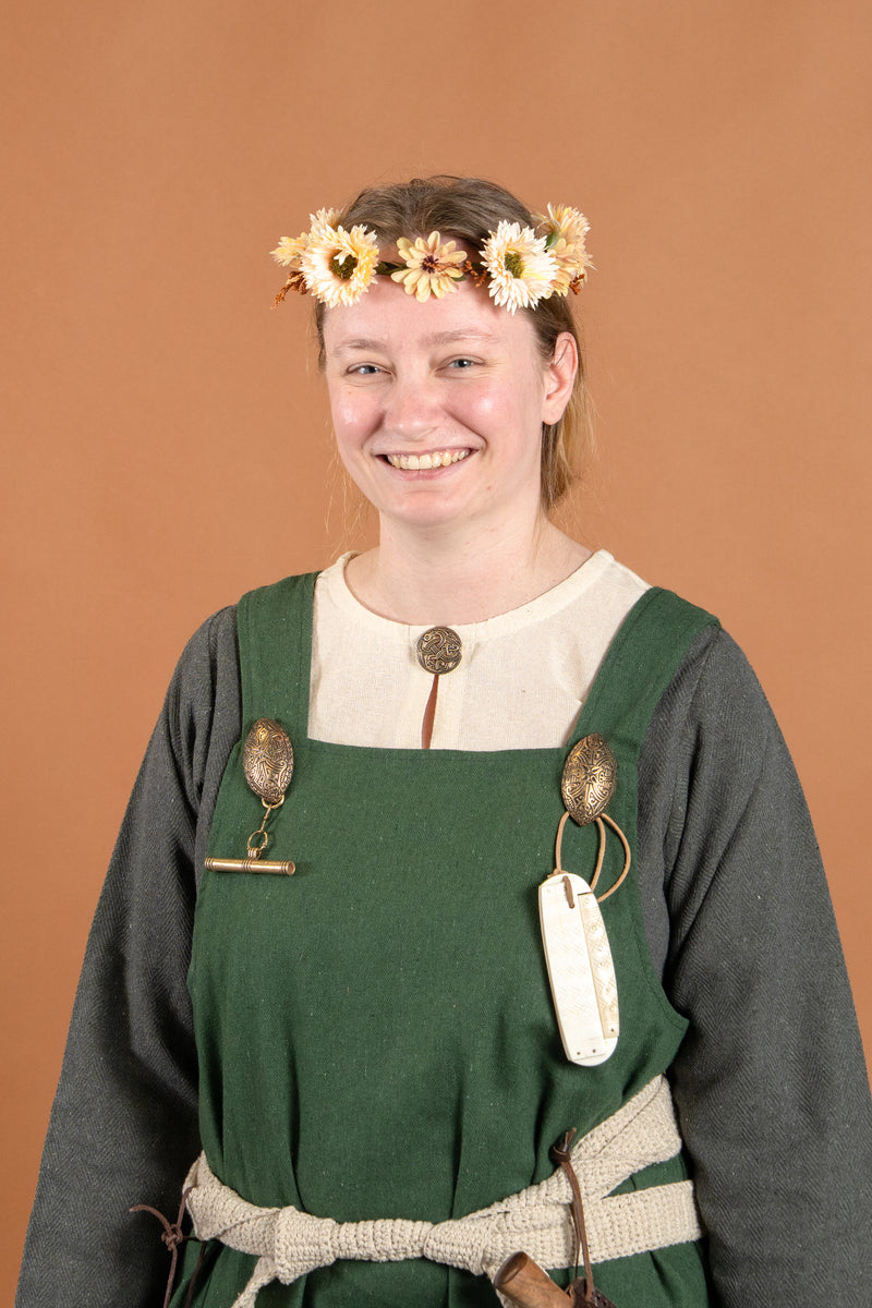 Jellinge schildpad broche, brons