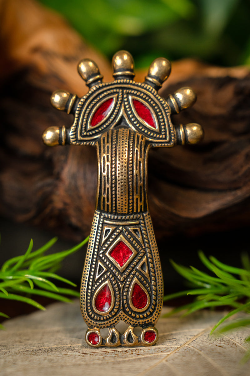 Saksische beugelfibula Kent, brons