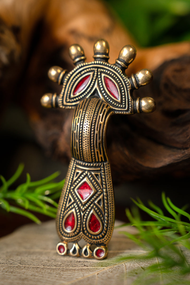 Saksische beugelfibula Kent, brons