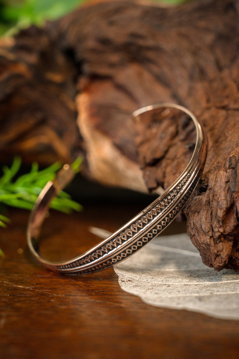 Geometrische armband, brons