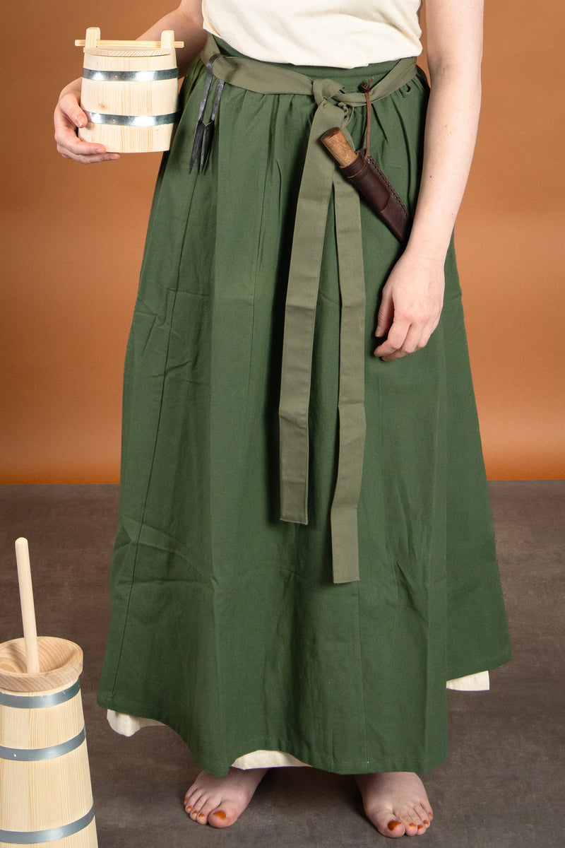 Middeleeuwse rok Konstanze, groen