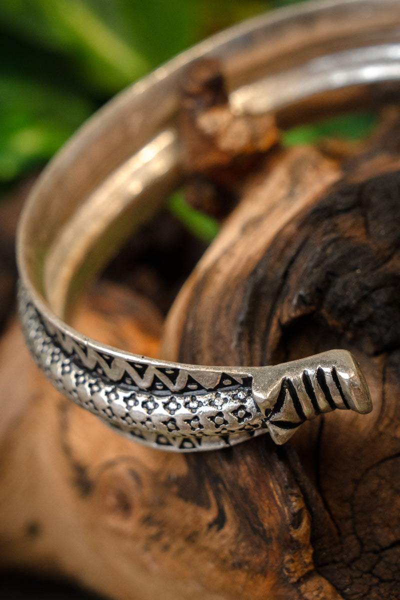 10e eeuwse Rusvik armband, verzilverd brons