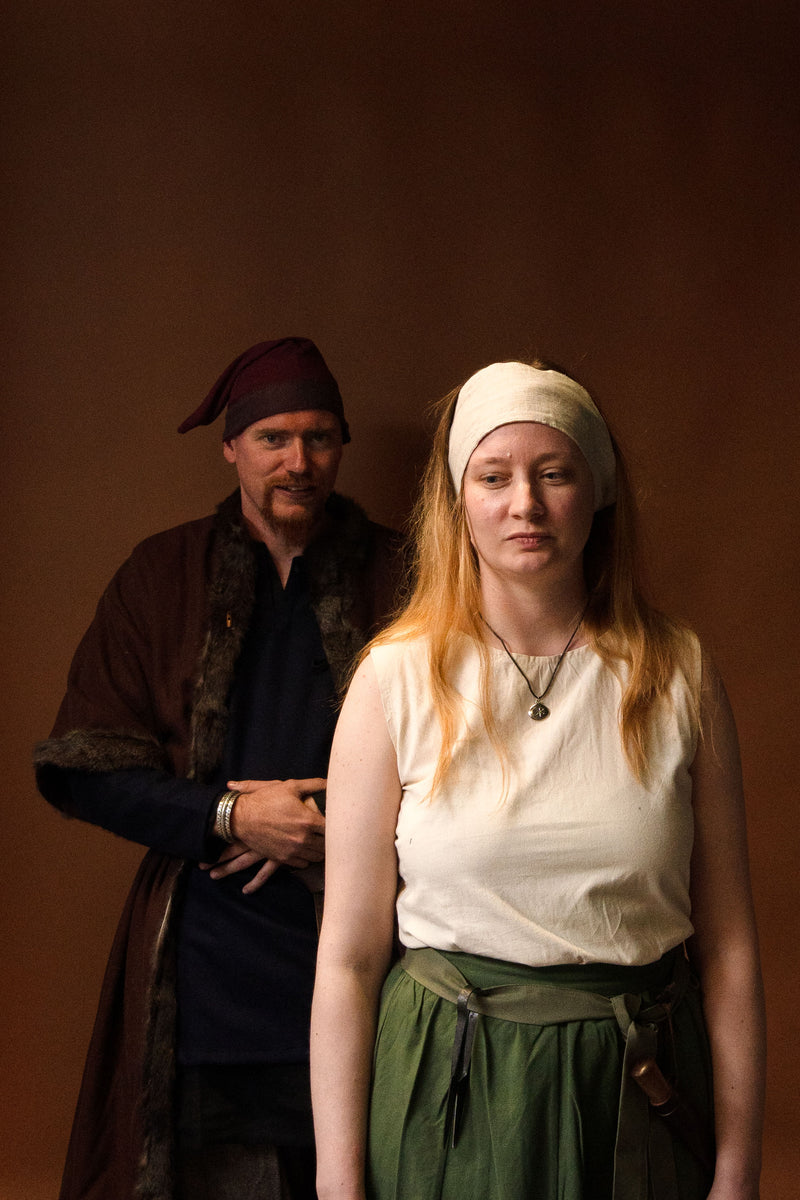 Repliche storiche foulard base, lino, naturale 