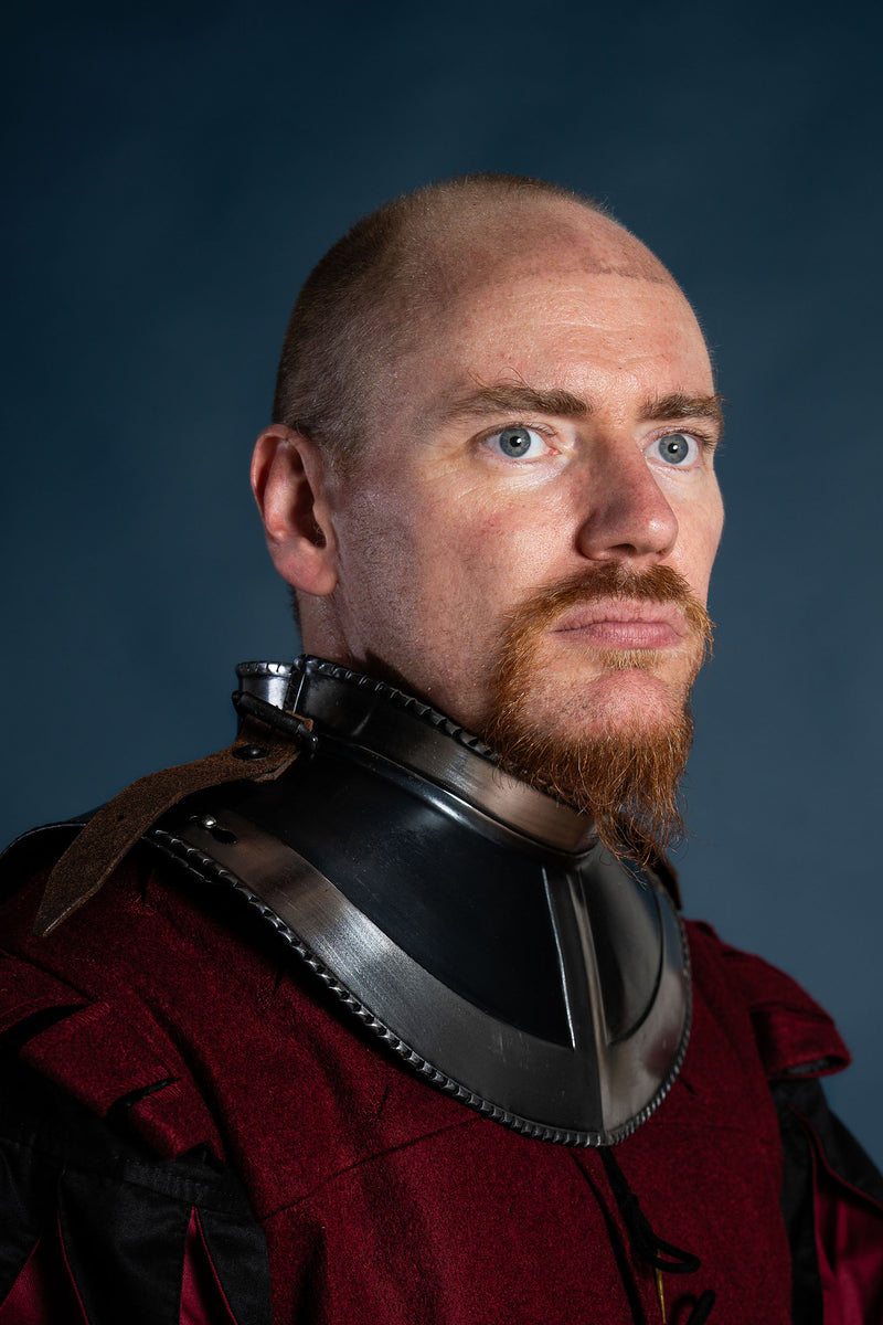 16e eeuwse Gorget Kaspar gebronsd, 1.2 mm