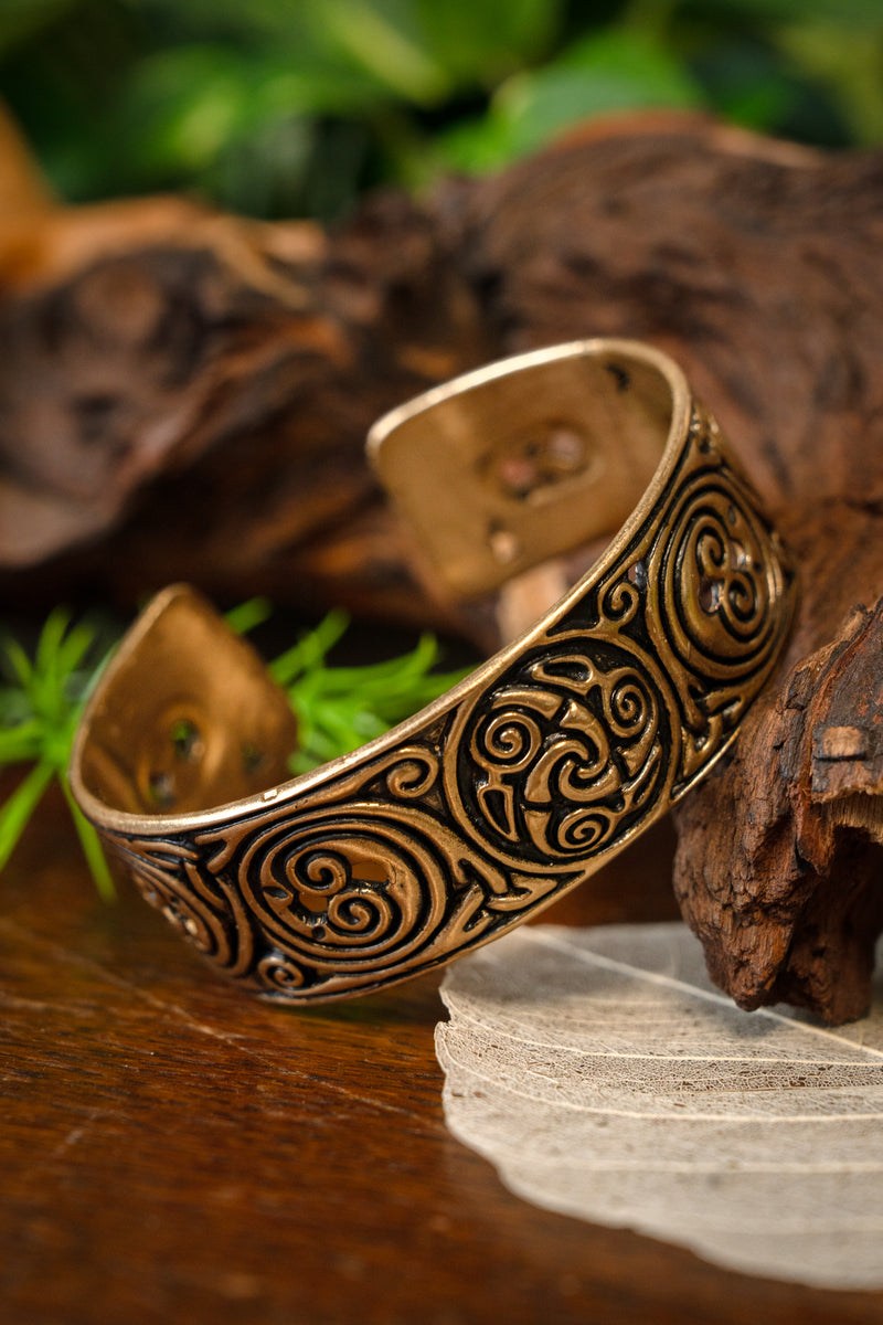 Keltische armband triskelion, brons