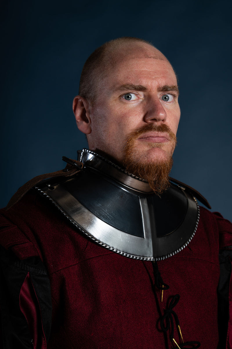 16e eeuwse Gorget Kaspar gebronsd, 1.2 mm