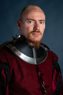 16e eeuwse Gorget Kaspar gebronsd, 1.2 mm