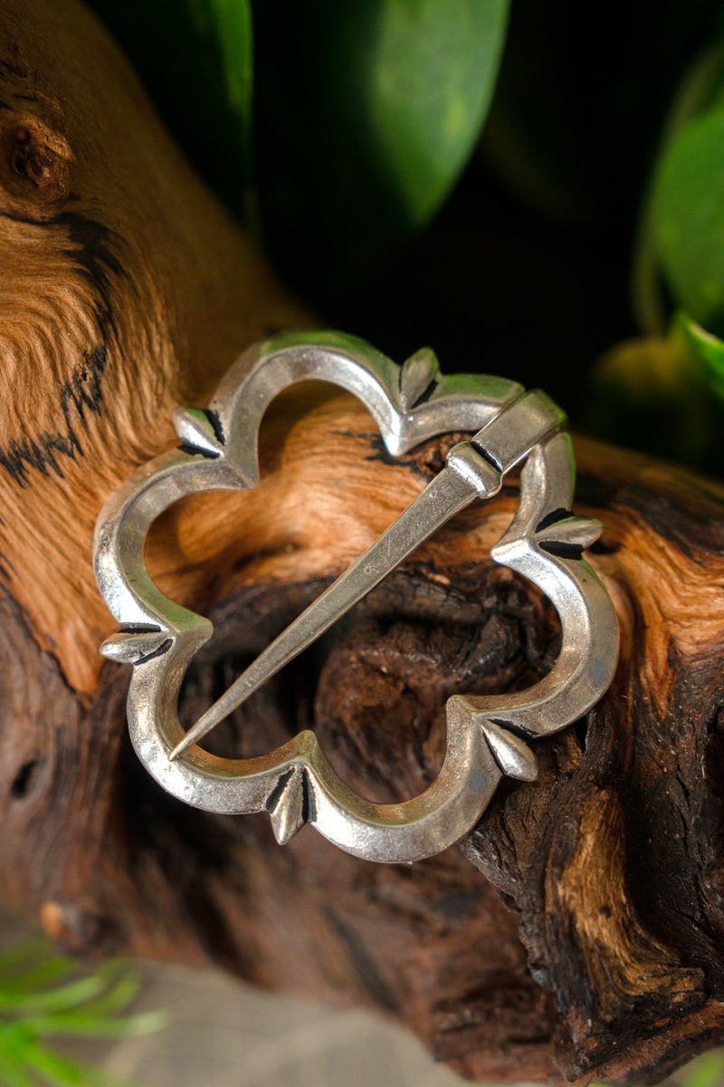 14 -wieczna broszka gotycka, srebra