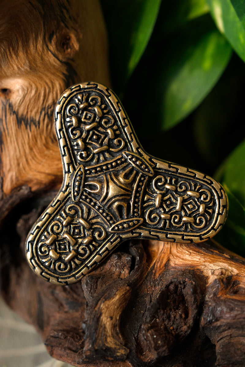 Trekløverfibula Varnamo, bronze 