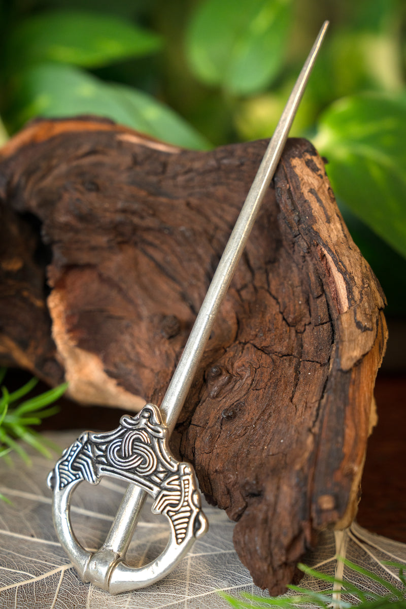 Vikingbroche Oppland, verzilverd brons