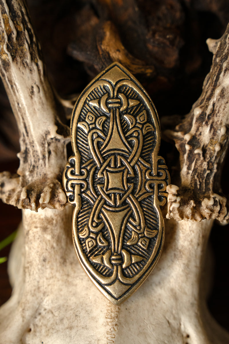 Birka Viking fibula, brons 