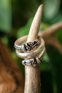 Luxe IJsland Vikingring, verzilverd brons