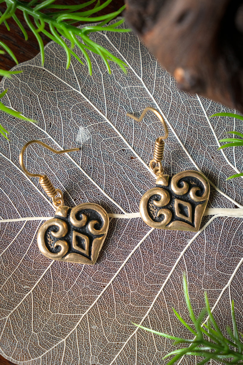 Magyarische oorbellen, brons