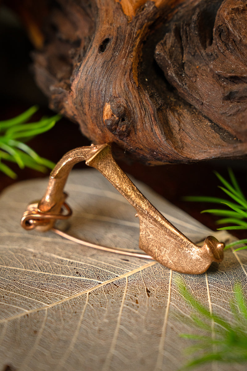 Römische Trompetenfibel 1. bis 4. Jahrhundert, Bronze 