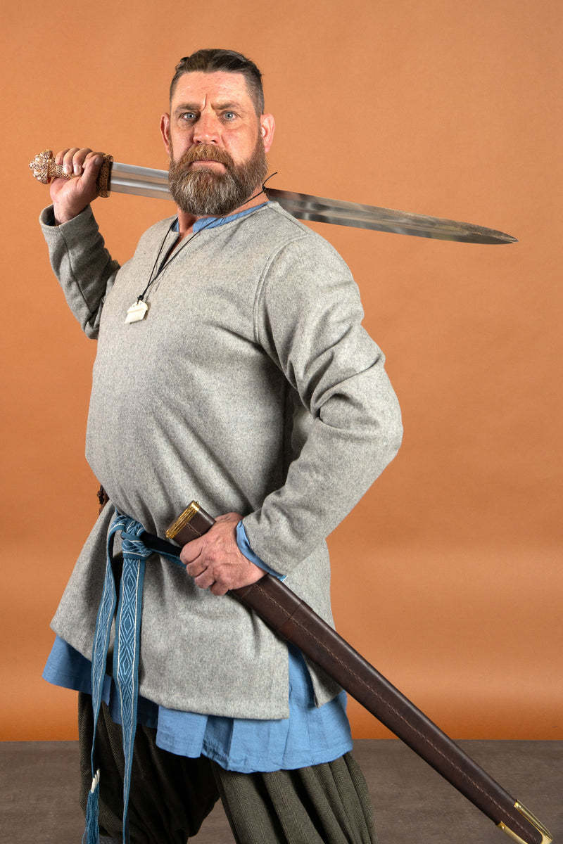 Tuniek Lodin, grijs, wolmix