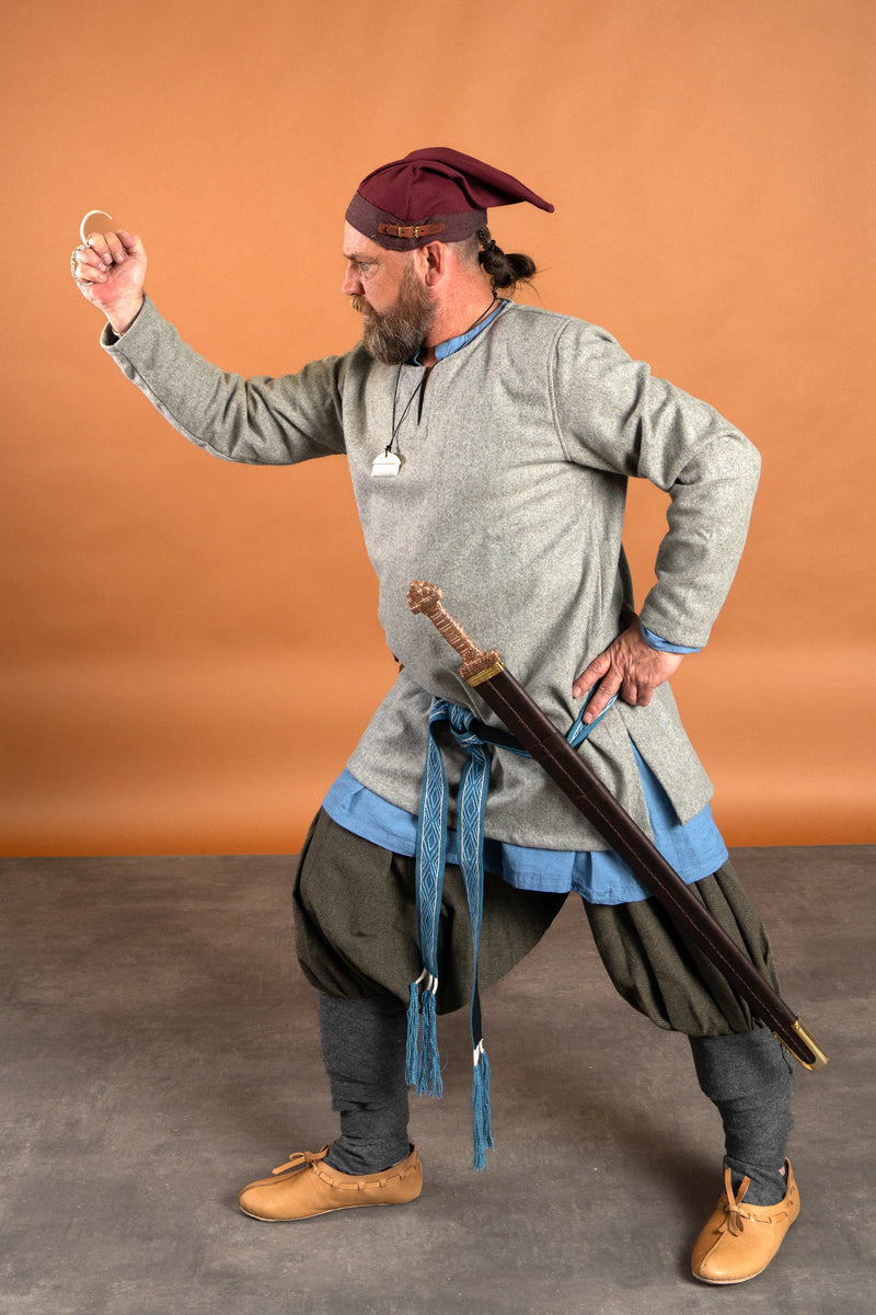 Linne Vikingbyxor Odin, olivgrön 