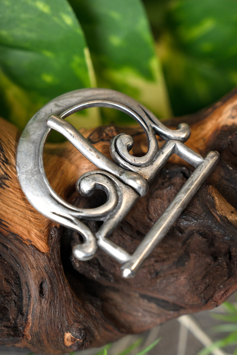 Romano hebilla, siglo I d.C., plateado 